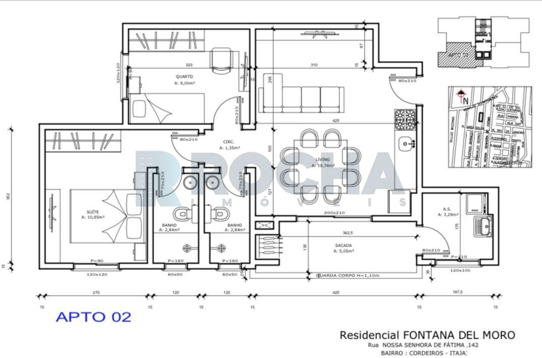 Apartamento no Bairro Cordeiros 